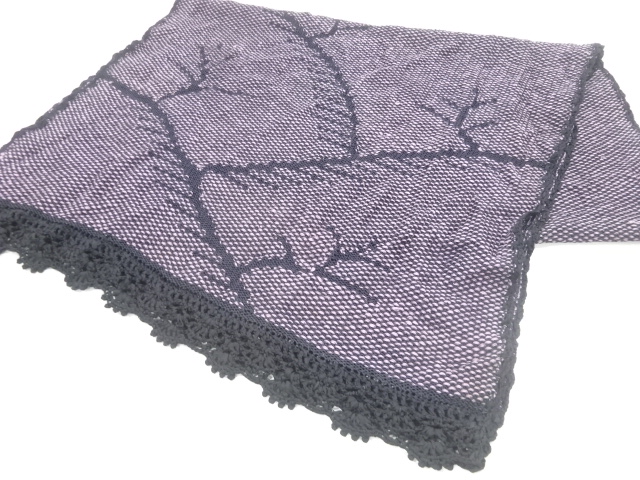 リボン織冬木模様ショール